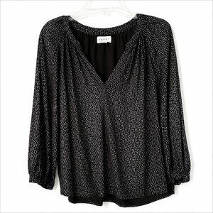 ✨ Anthropologie Velvet by Graham & Spencer Metallic Dot Blouse | EUC | Size L